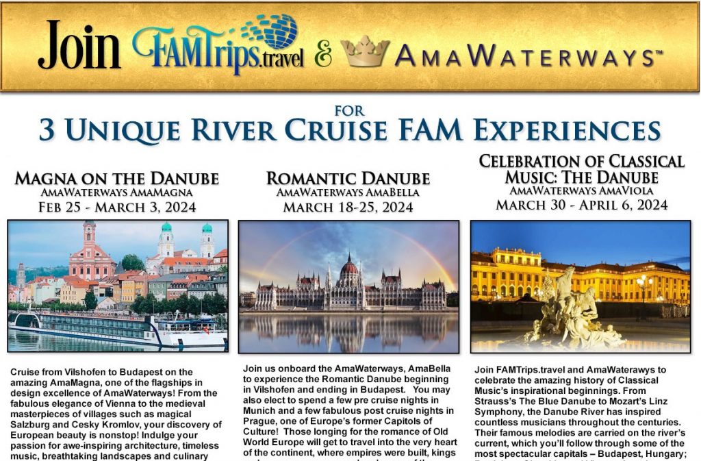 3 Unique AMA River Cruise 2024 FAM Experiences!